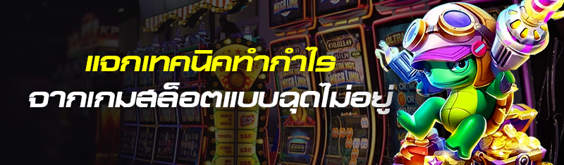 แจกเทคนิคทำกำไรจากเกมสล็อตแบบฉุดไม่อยู่